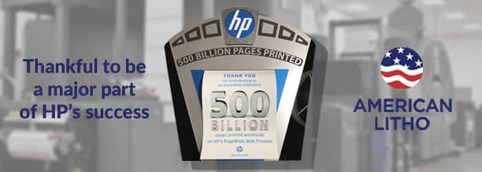 HP 500B pages American Litho